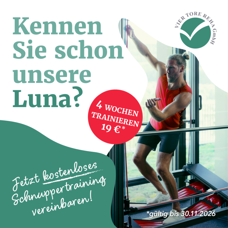 Mann trainiert auf der Luna